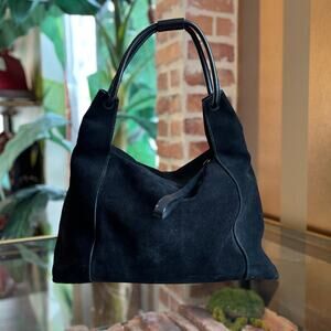 GUCCI Black Suede Hobo